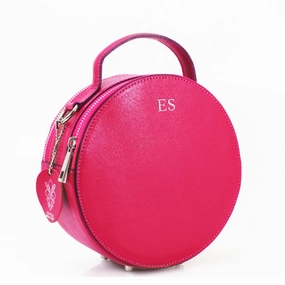 Carnaby Of London Carrie Silver Embossed Leather Circle Bag Holiday Collection - holiday outfits clearance