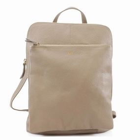 Carnaby Of London Embossed Initial Leather Backpack Holiday Collection - holiday outfits clearance