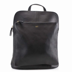 Carnaby Of London Embossed Initial Leather Backpack Holiday Collection - holiday outfits clearance