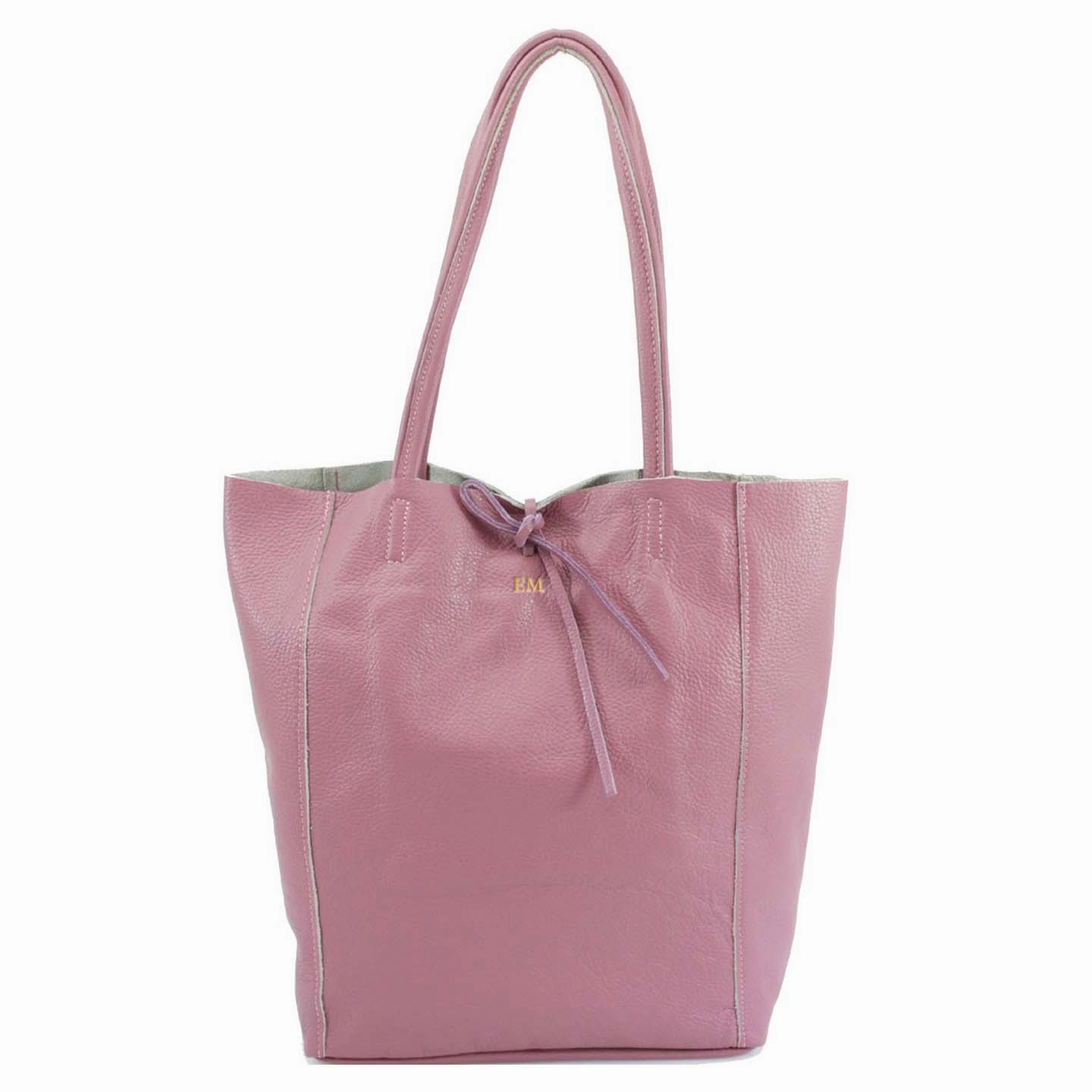 Carnaby Of London Embossed Initial Leather Shopper Holiday Collection - holiday outfits clearance