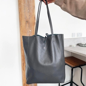 Carnaby Of London Embossed Initial Leather Shopper Holiday Collection - holiday outfits clearance