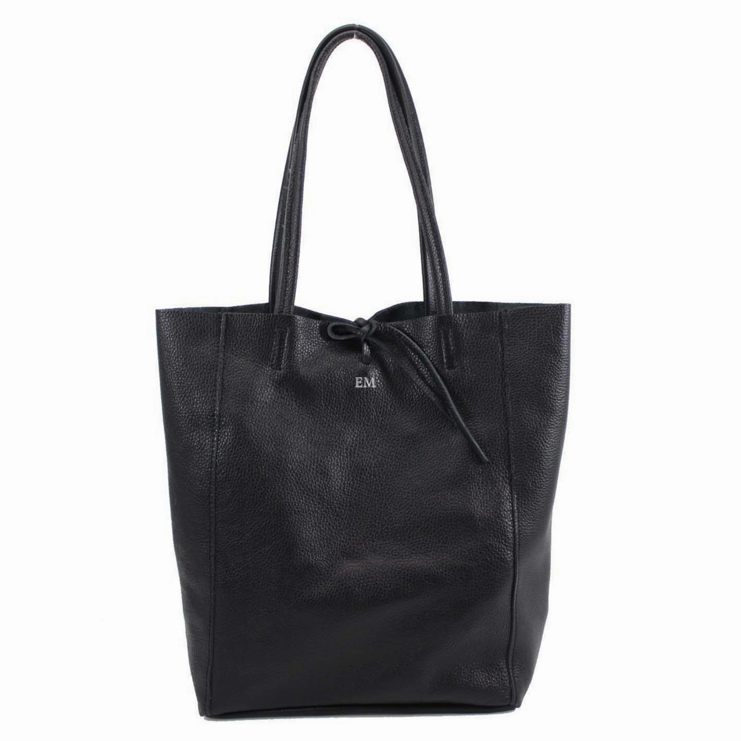 Carnaby Of London Embossed Initial Leather Shopper