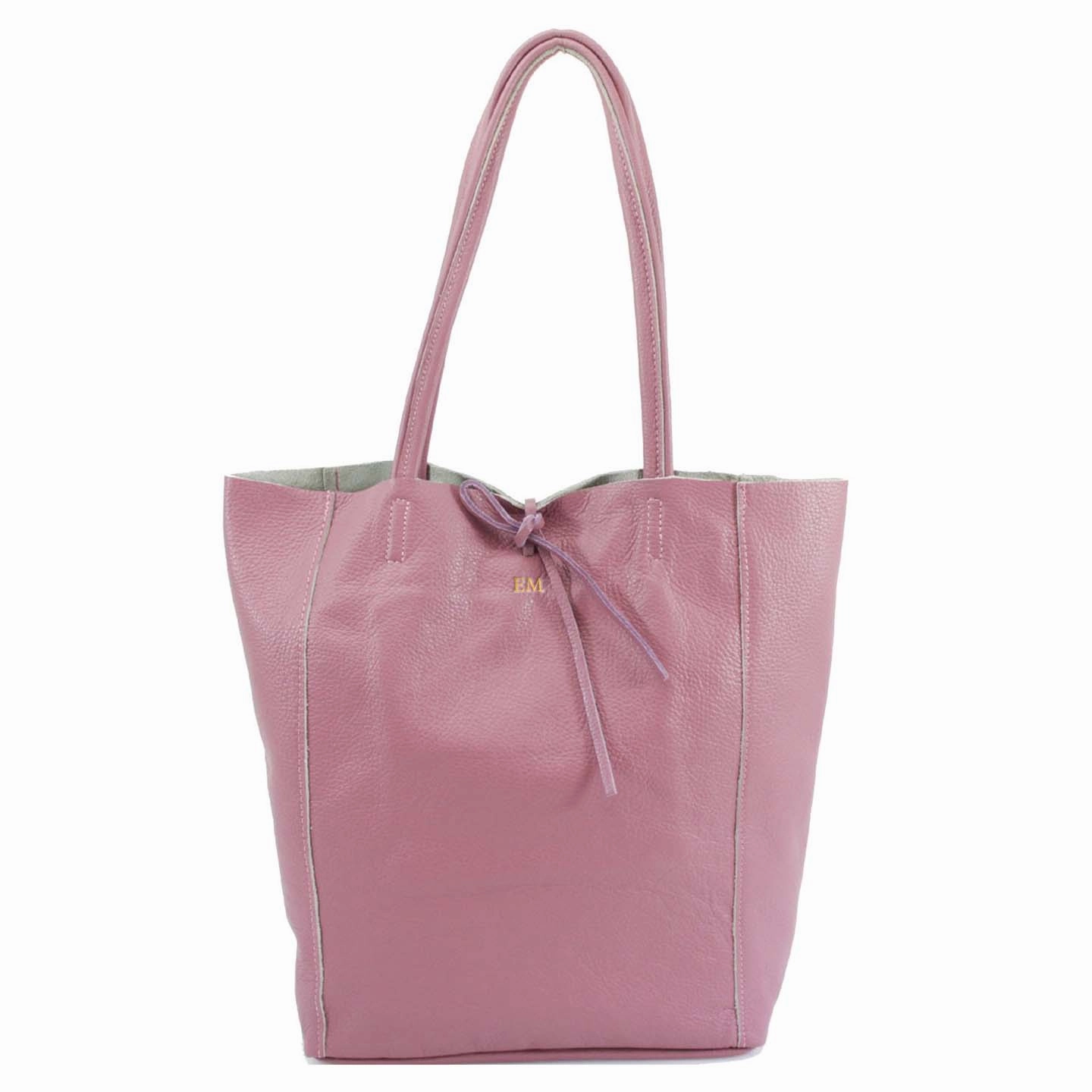 Carnaby Of London Embossed Initial Leather Shopper