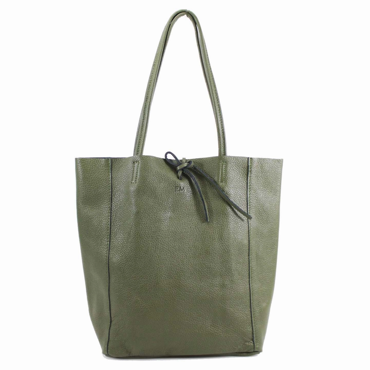Carnaby Of London Embossed Initial Leather Shopper