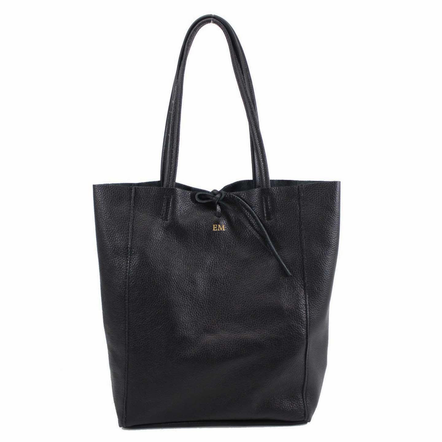 Carnaby Of London Embossed Initial Leather Shopper