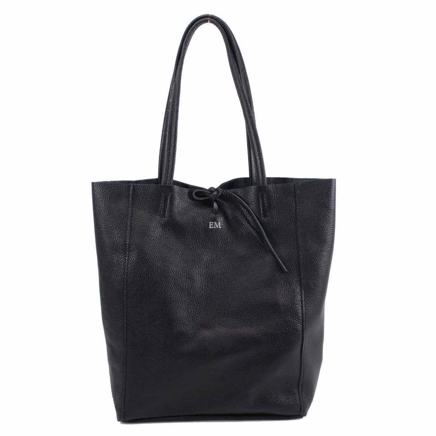 Carnaby Of London Embossed Initial Leather Shopper