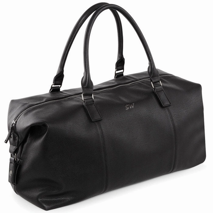 Carnaby Of London Embossed Initial Tonal Weekend Holdall Holiday Collection - holiday outfits clearance