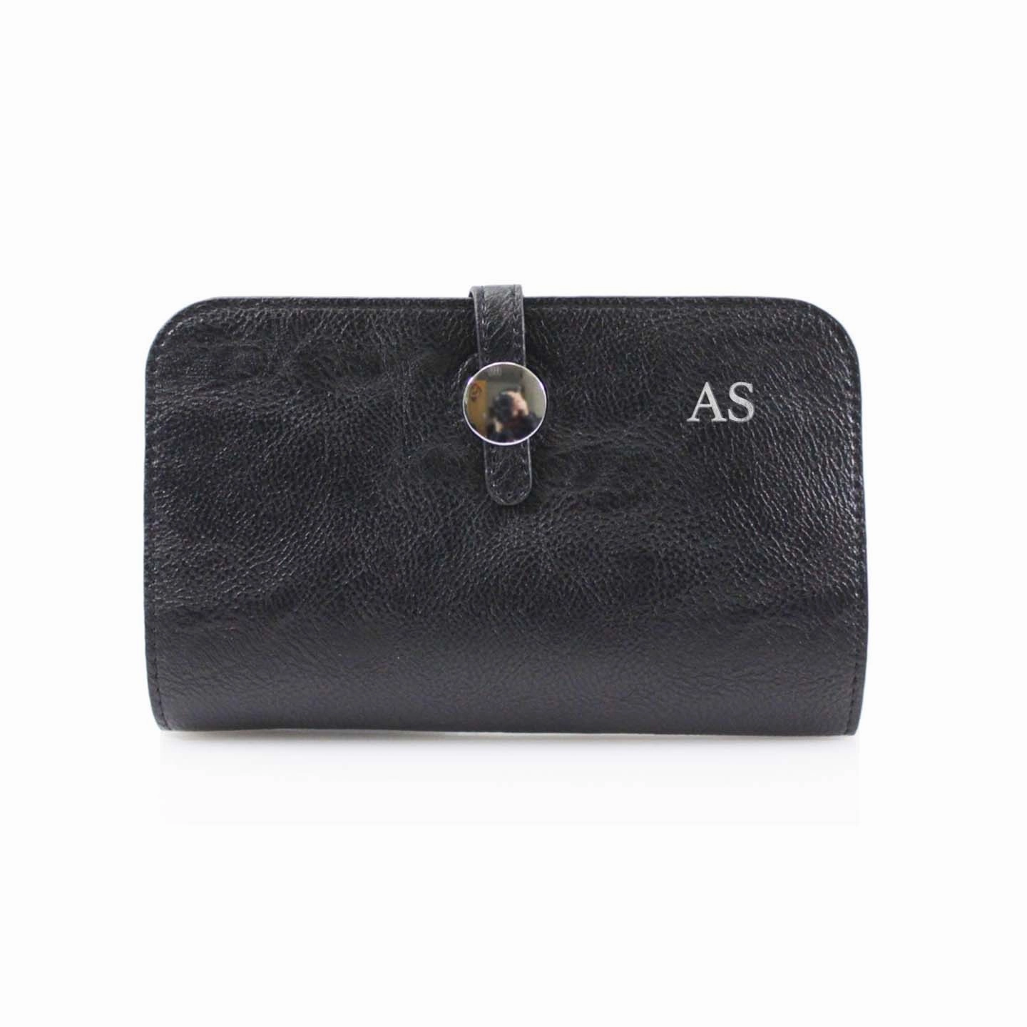 Carnaby Of London Silver Embossed Initial Fold Purse Holiday Collection - holiday outfits clearance