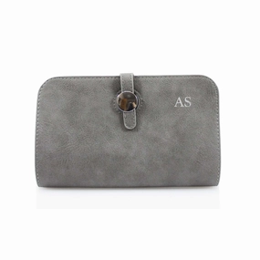 Carnaby Of London Silver Embossed Initial Fold Purse Holiday Collection - holiday outfits clearance