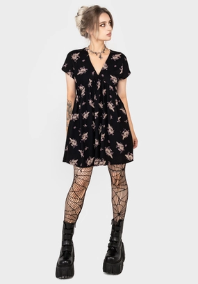 Carrion V-Neck Mini Smock Dress Dresses Womens - women's dresses clearance