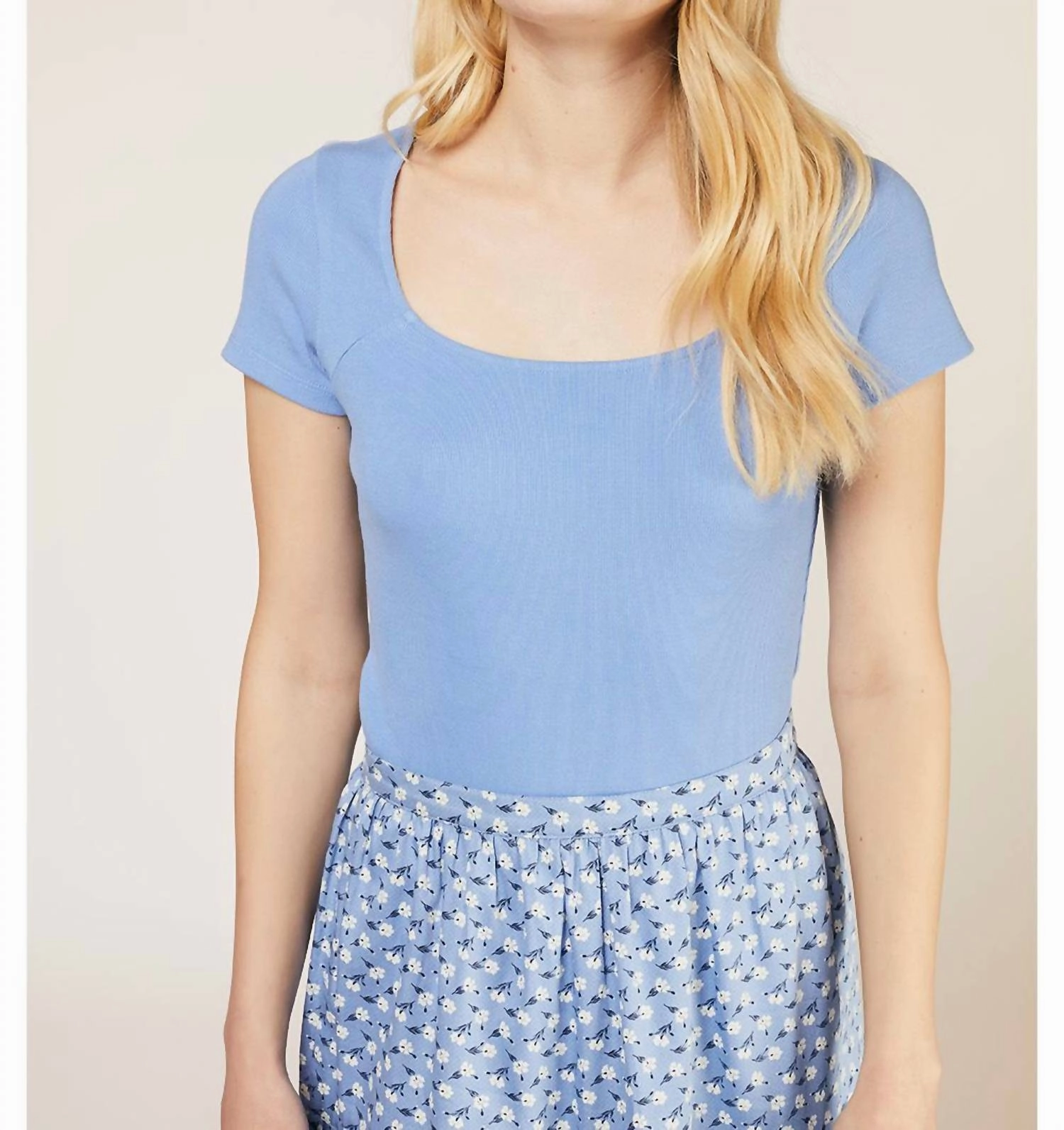 Casey Rib Top In Bl1