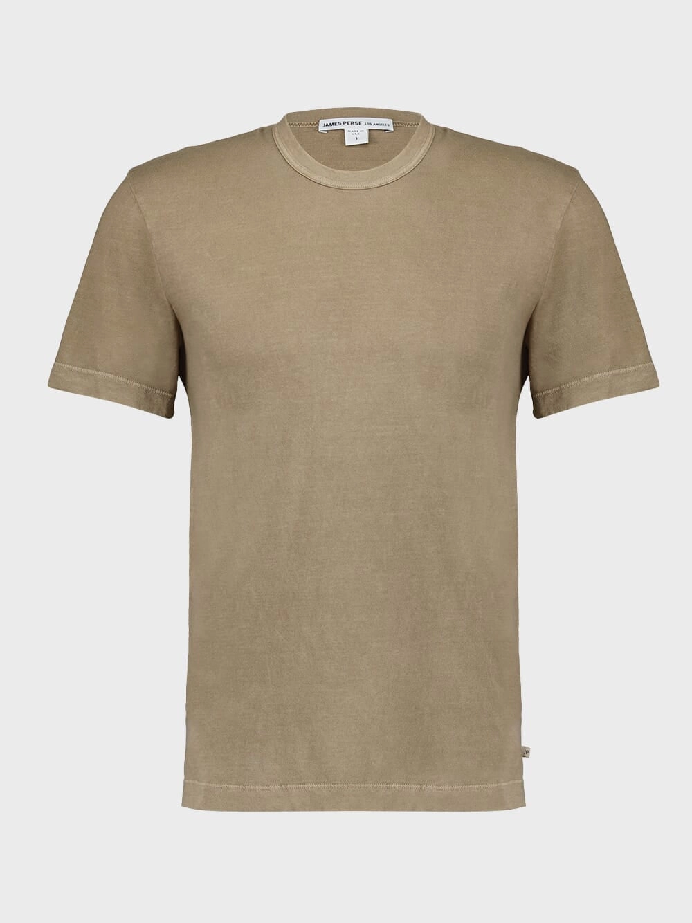 Cashew Pigment Crew Neck T-Shirt Tops Mens - flannel shirts