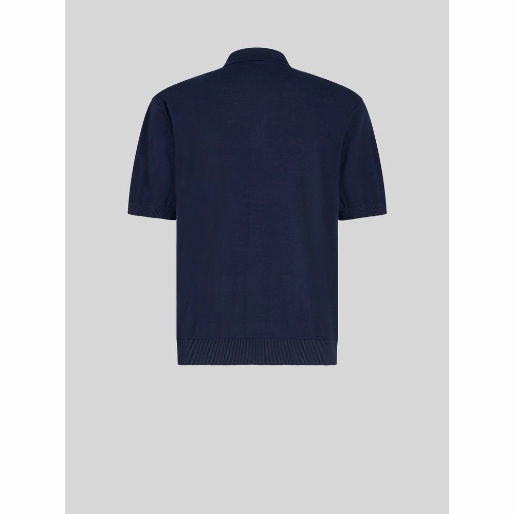 CASHMERE AND COTTON POLO SHIRT WITH LOGO