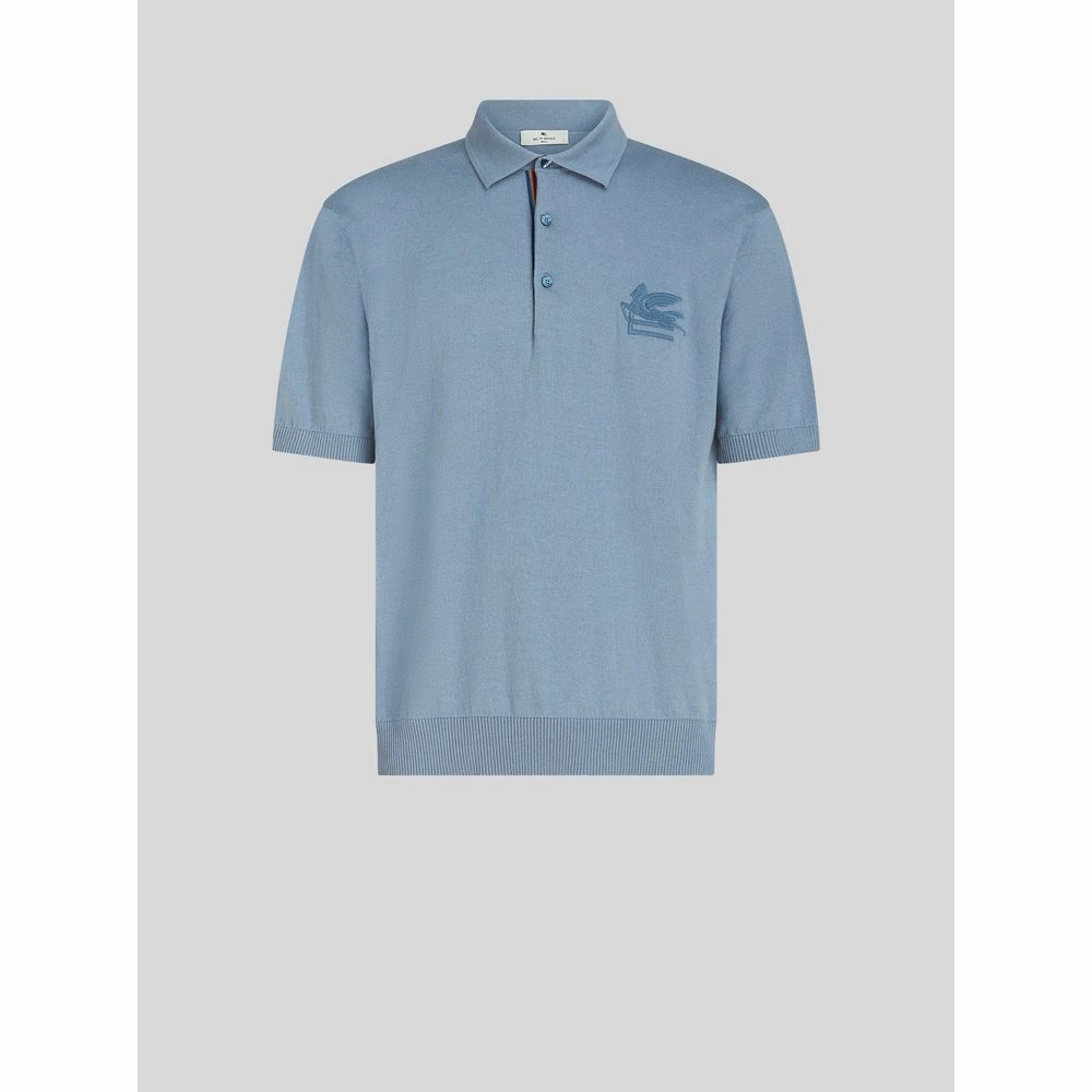 CASHMERE AND COTTON POLO SHIRT WITH LOGO winter sweaters outlet