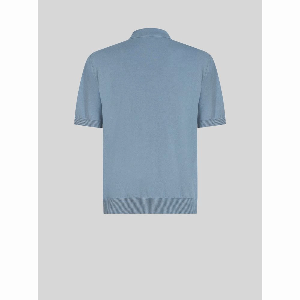 CASHMERE AND COTTON POLO SHIRT WITH LOGO