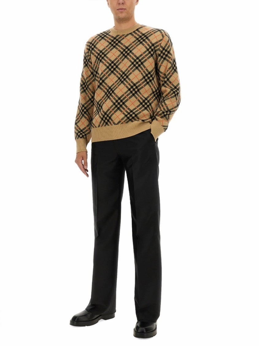 Cashmere Check Sweater