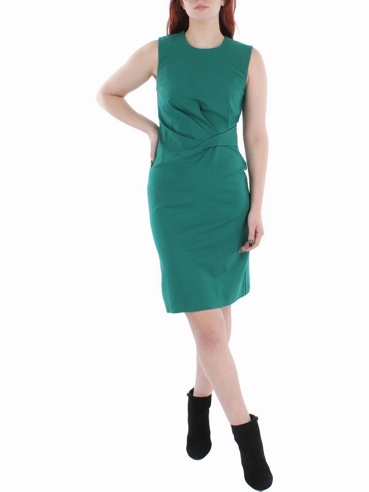 Cecilia Womens Sleeveless Knee-Length Sheath Dress