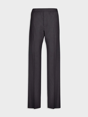 Charcoal Wool Straight-Leg Pants Bottoms Mens - cheap mens shorts online