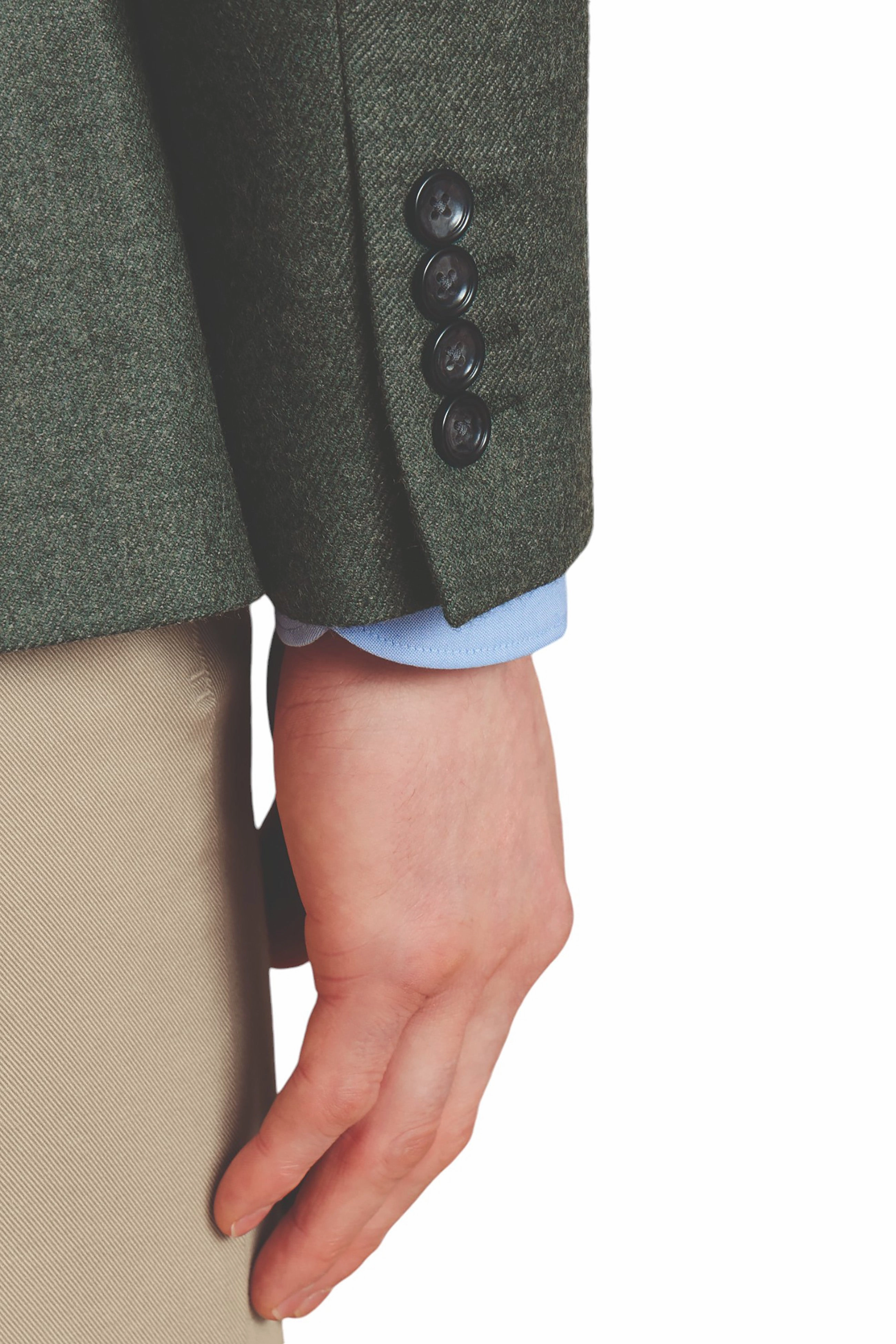 Charles Tyrwhitt Men's Twill Wool Texture Slim Fit Jacket