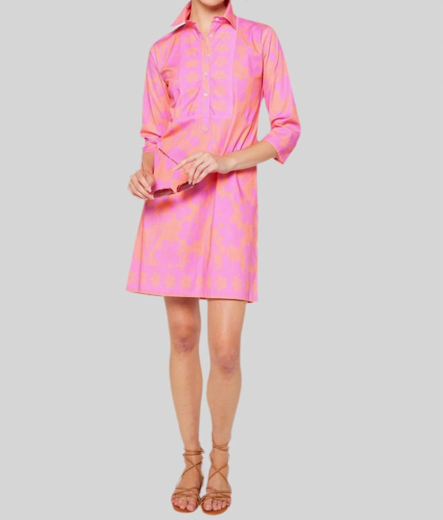Charlie Shirtdress In Petal Pink