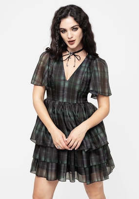Checkmate Layered Organza Mini Dress Dresses Womens - women's dresses clearance
