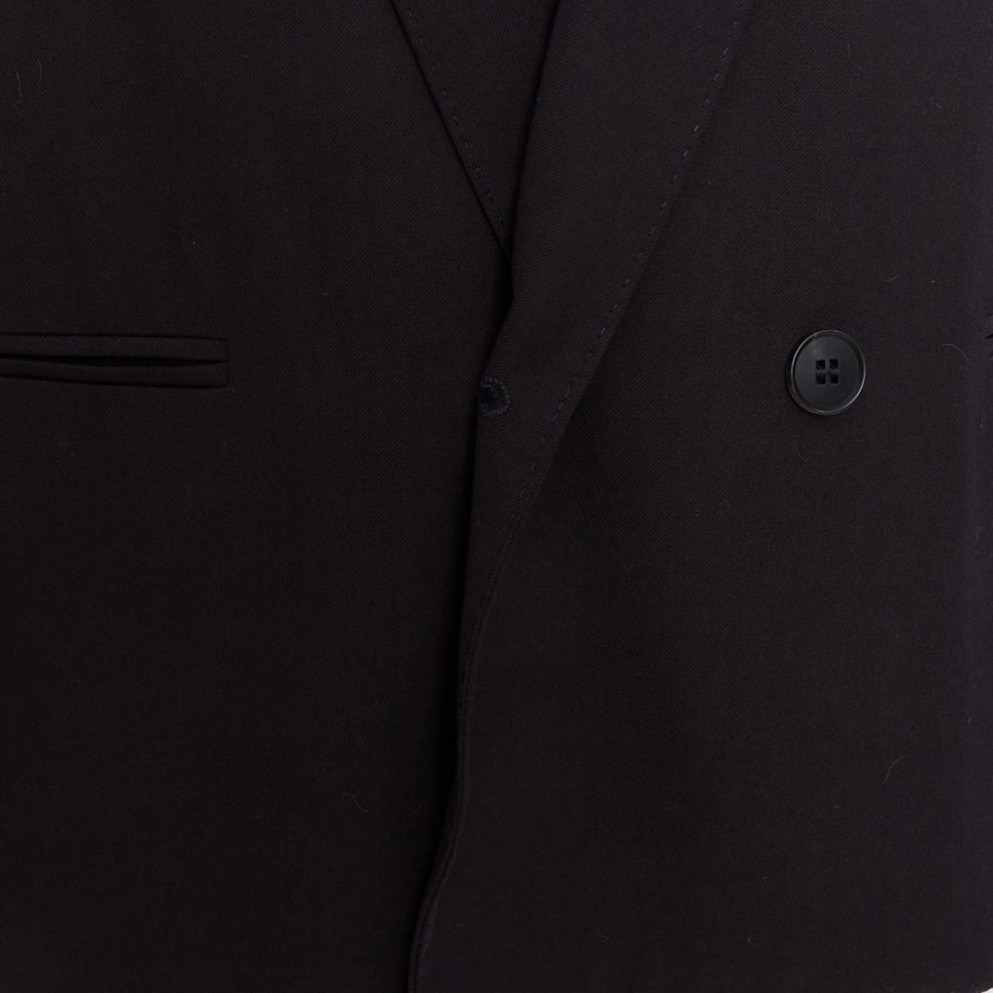Christophe Lemaire Virgin Wool Cotton Shawl Collar Crop Blazer