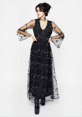 Chrysanthi Applique Maxi Dress Dresses Womens - women's dresses clearance