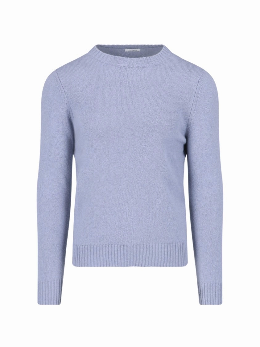 Classic Cashmere Sweater With Ribbed Finishes designer sweaters outlet