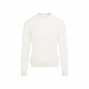 Classic Cream Crewneck Sweater cashmere sweaters sale