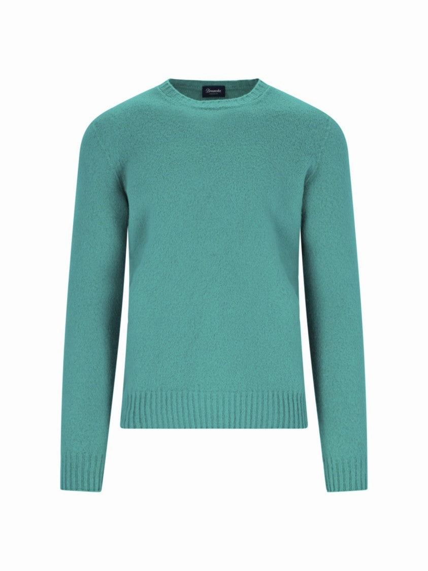 Classic Crewneck Sweater With Ribbed Finishes designer sweaters outlet