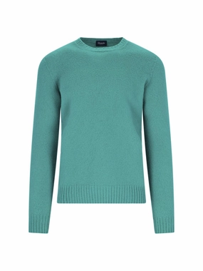 Classic Crewneck Sweater With Ribbed Finishes designer sweaters outlet