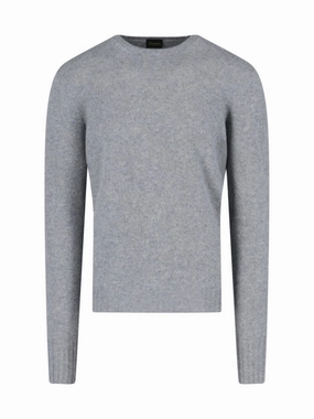 Classic Grey Cashmere Sweater designer sweaters outlet