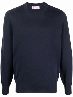 Classic Round Neck Black Knit Sweater designer sweaters outlet