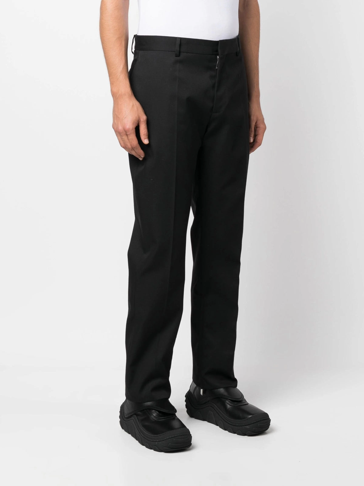 Classic Straight-Leg Wool Trousers