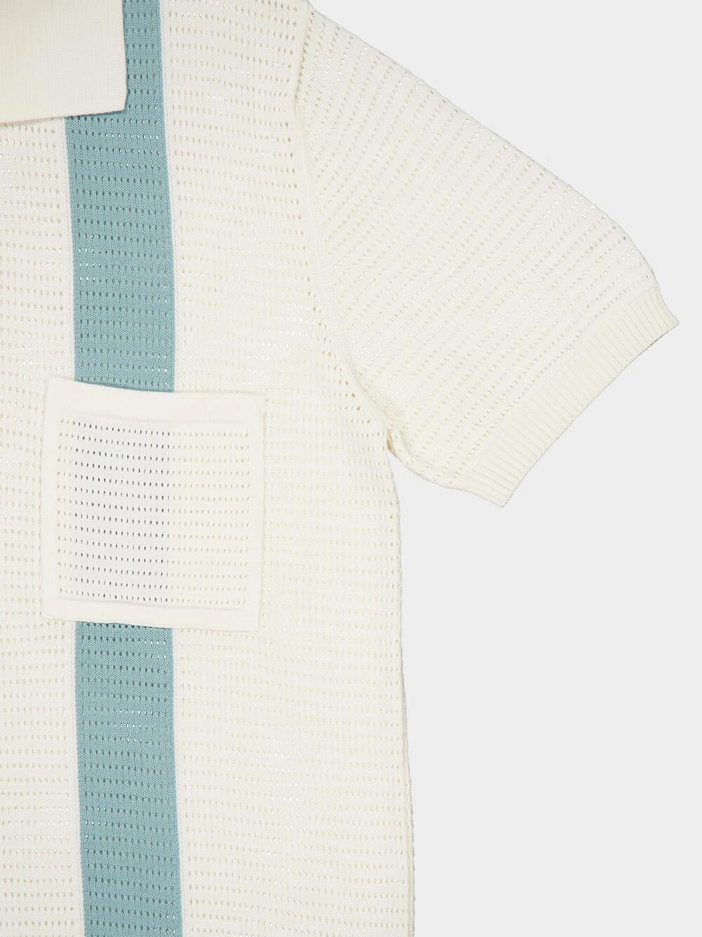 Clemente Crochet Stripe Polo