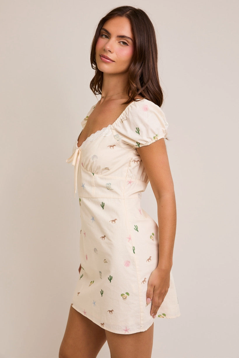 Coastal Cowgirl Western Mini Dress