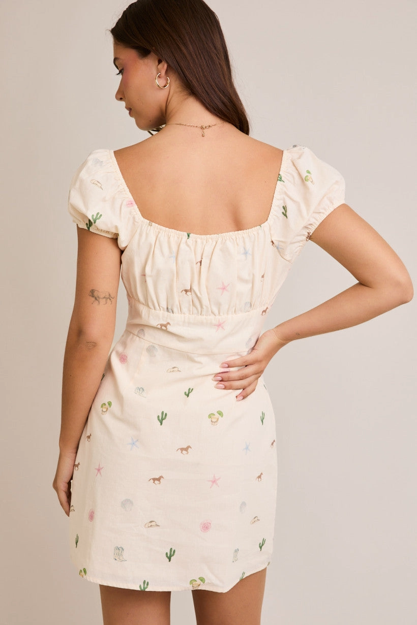 Coastal Cowgirl Western Mini Dress