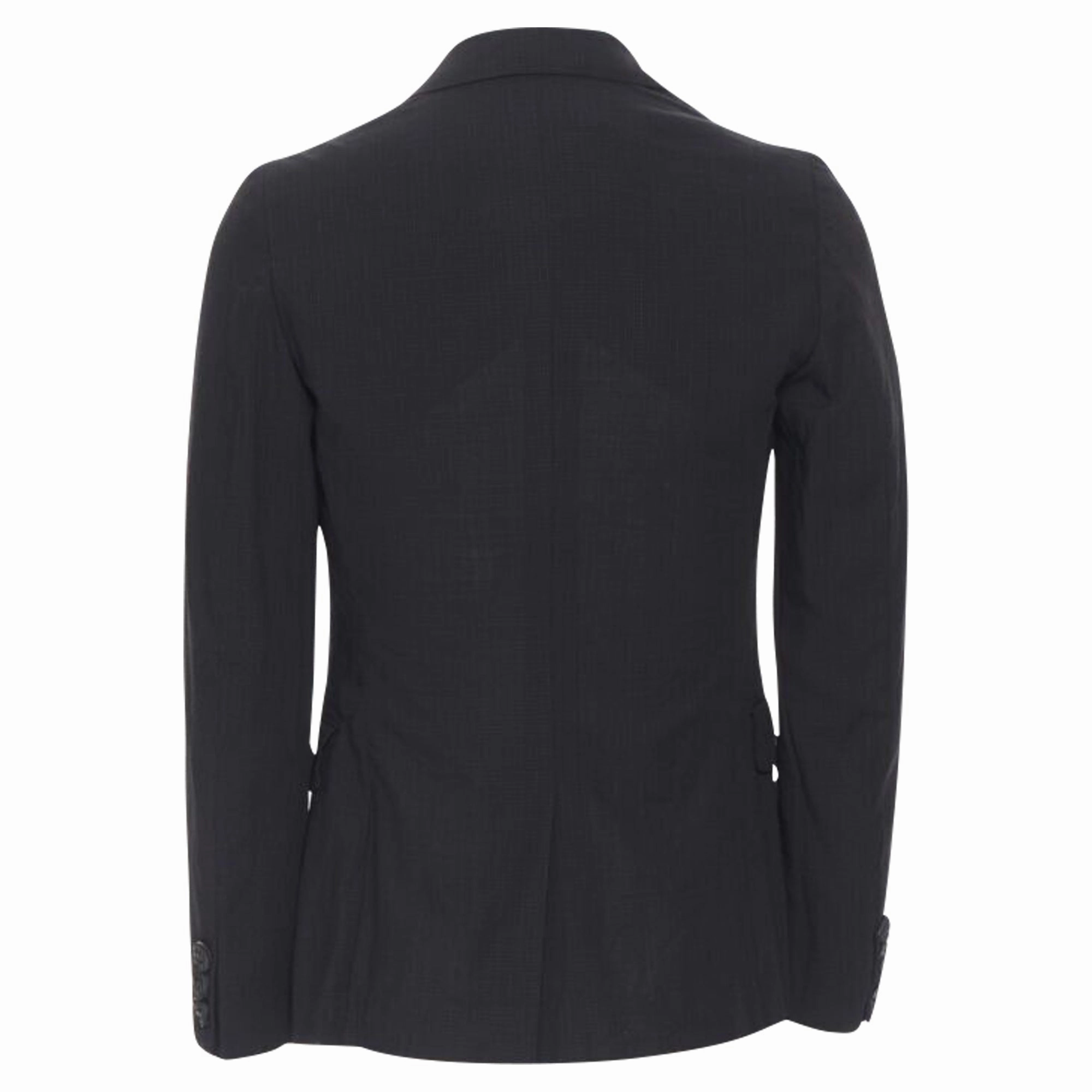 Comme Des Garcons check rubber buttons blazer jacket