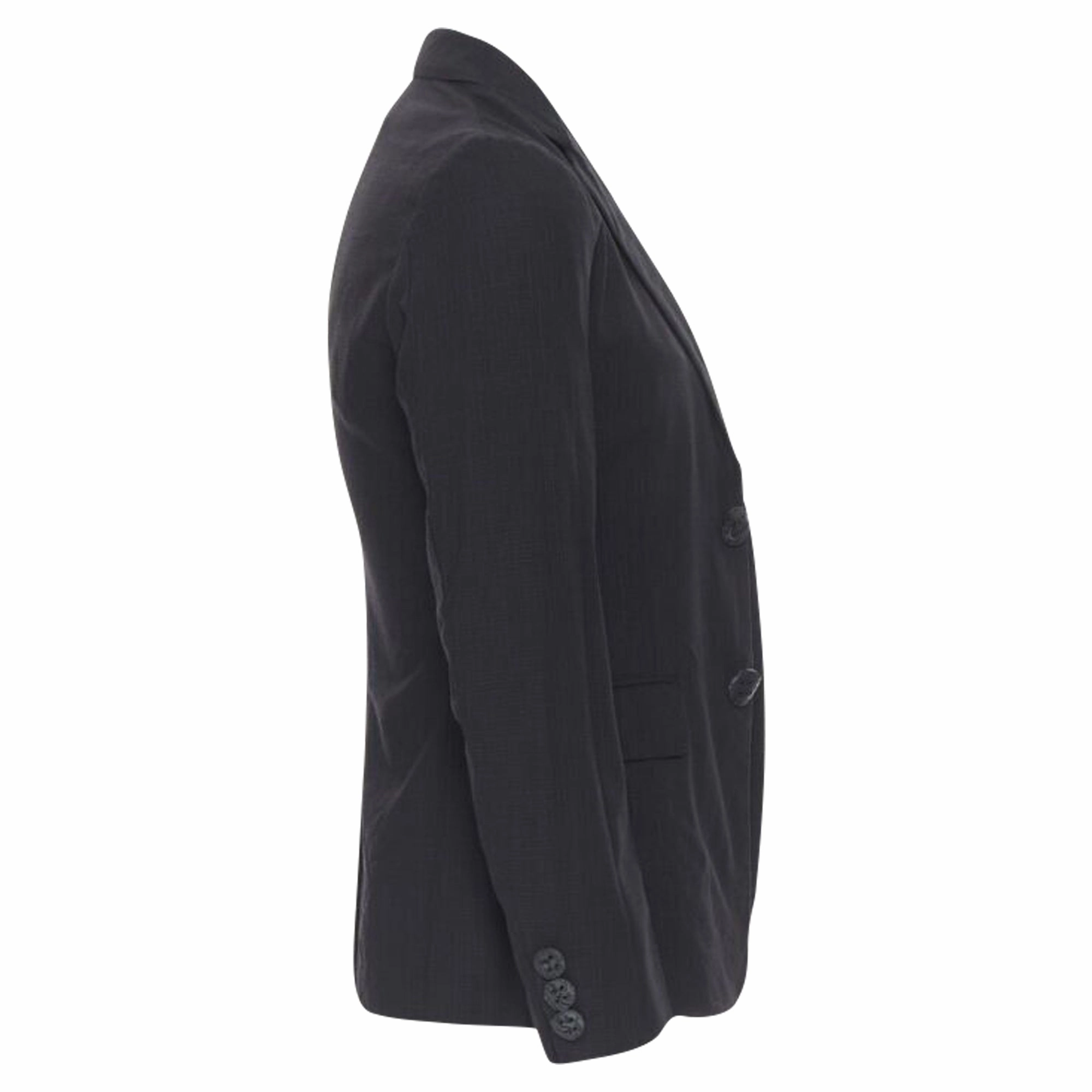 Comme Des Garcons check rubber buttons blazer jacket