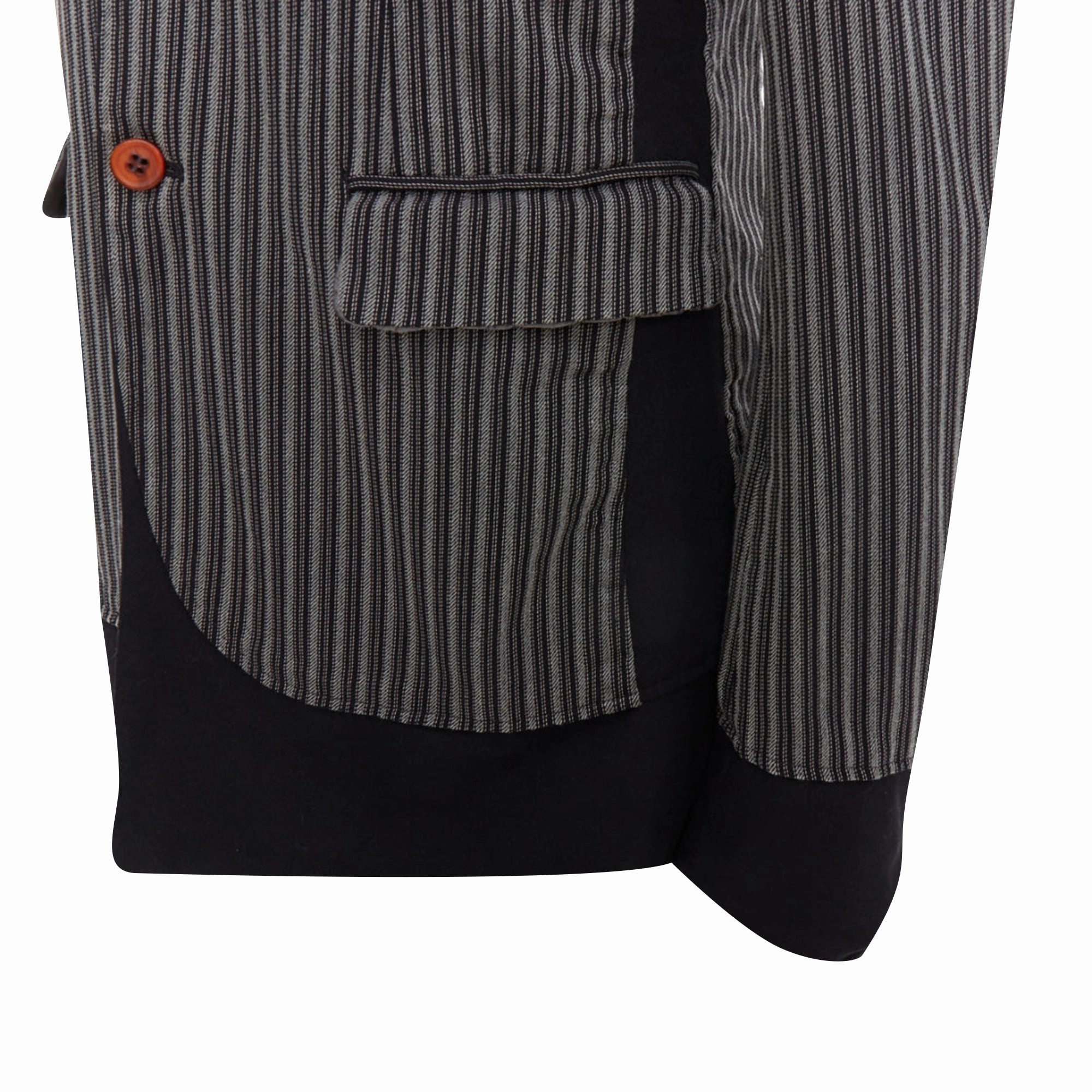 Comme Des Garcons Homme Plus Striped Layered Blazer