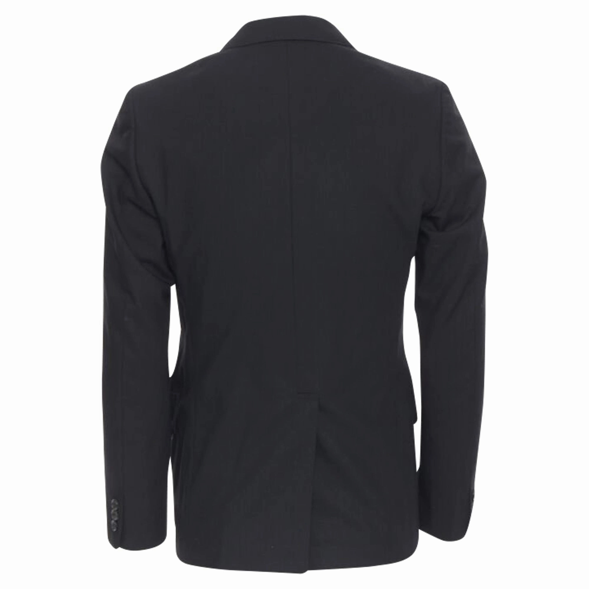 Comme Des Garcons pinstripe wool sportswear construction blazer