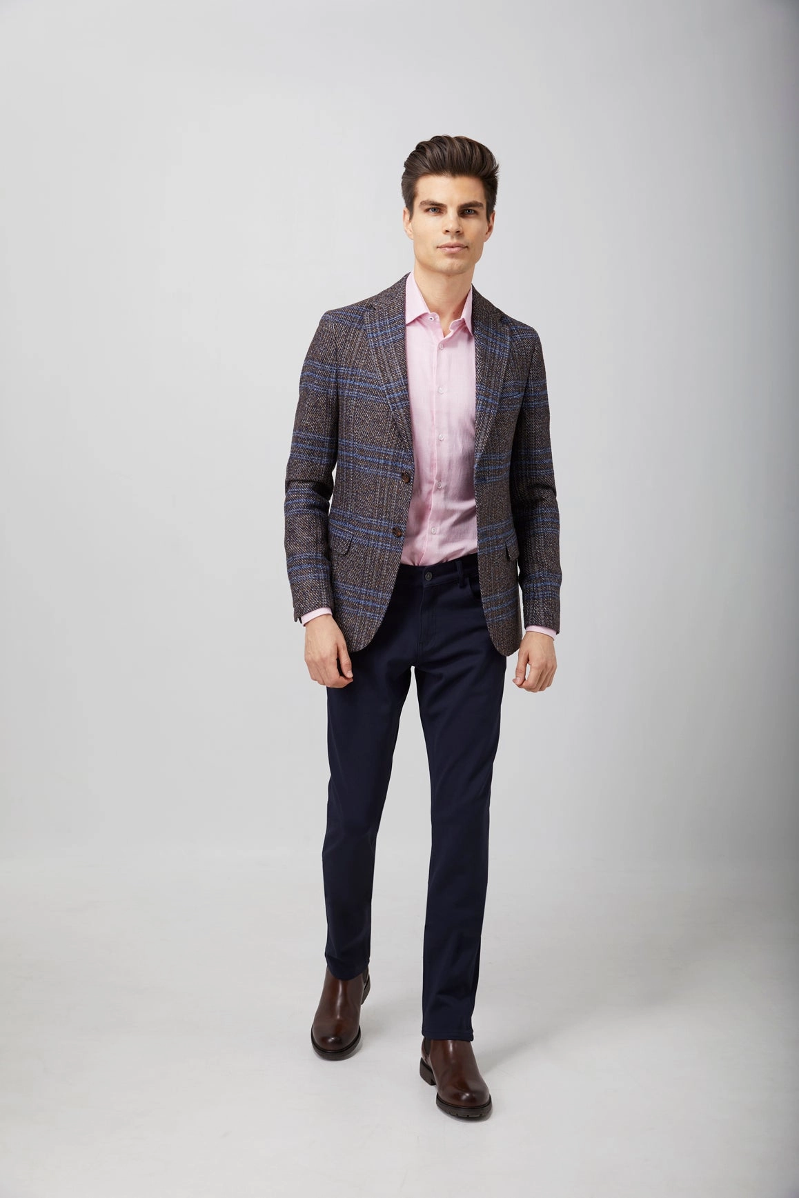 Contrast Wool Sportcoat