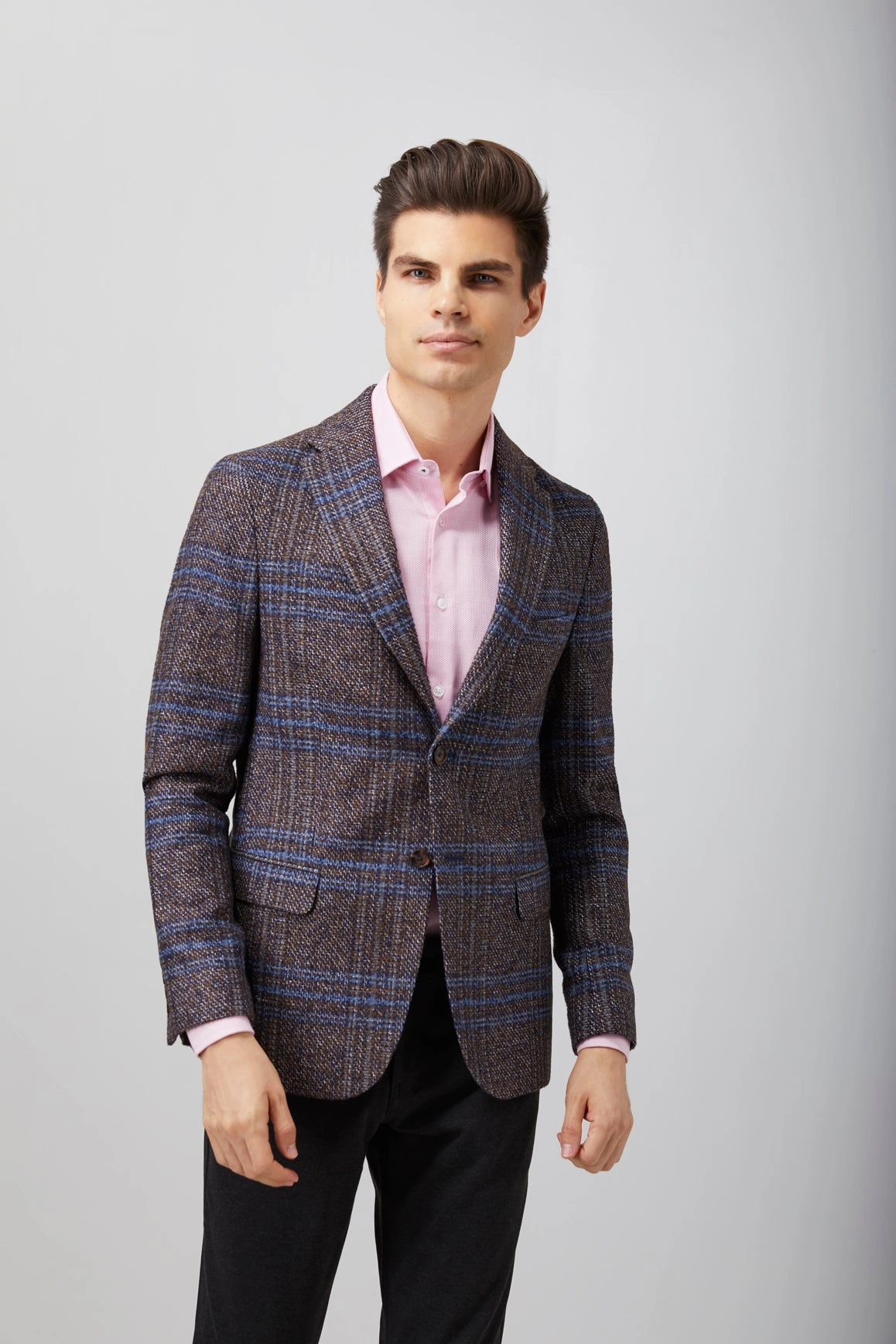 Contrast Wool Sportcoat
