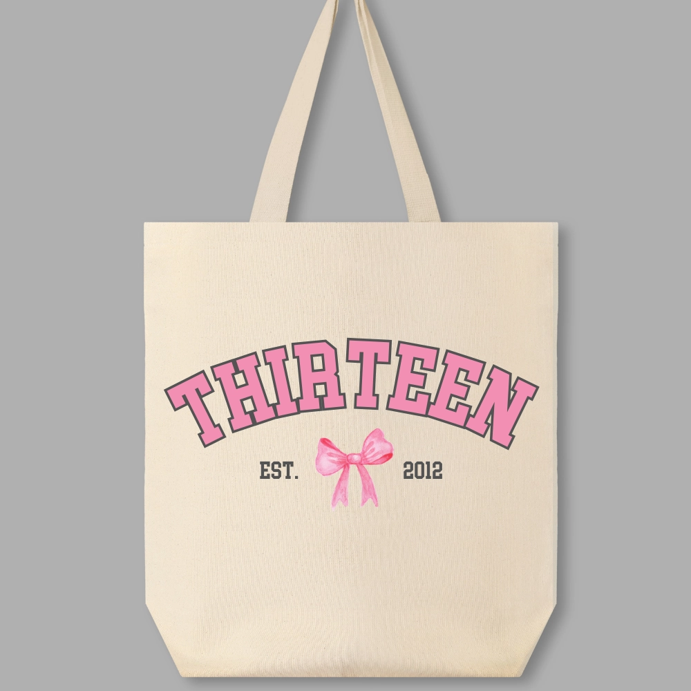 Coquette Age & Year Personalised Tote Bag Holiday Collection - holiday outfits clearance
