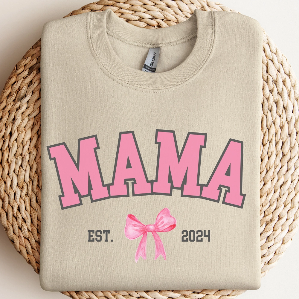 Coquette Personalised Year Mama Sweatshirt