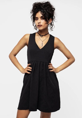 Cosette V-Neck Mini Smock Dress Dresses Womens - women's dresses clearance