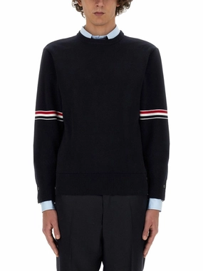Cotton Jersey With Rwb Stripe cashmere sweaters sale