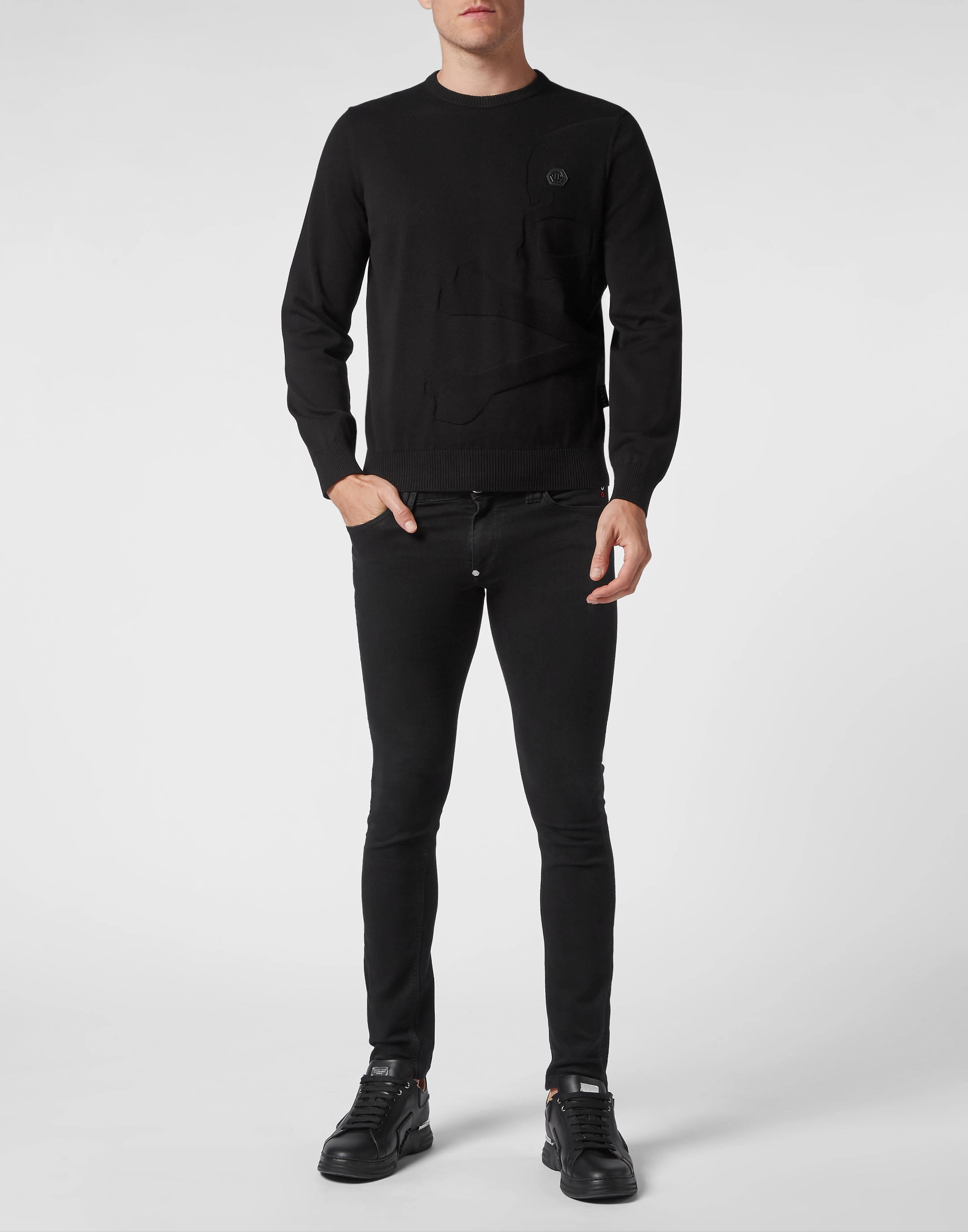 Cotton Pullover LS Skull&amp;Bones