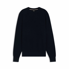 Cotton sweater with mixed structures cashmere sweaters sale