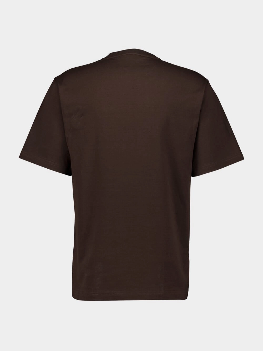 Cotton T-Shirt with Leather Pocket